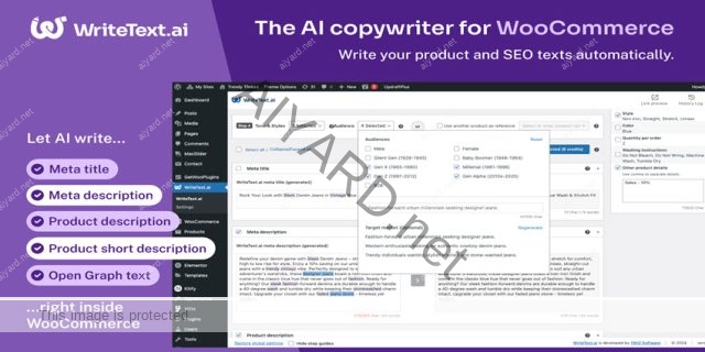 WriteText.ai for WooCommerce